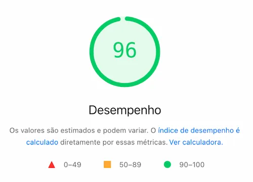 Avaliação PageSpeed 1