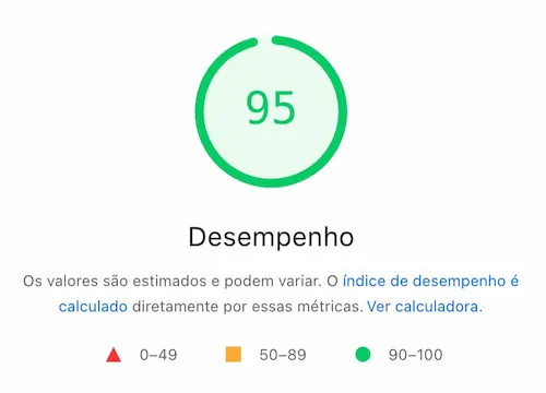 Avaliação PageSpeed 3